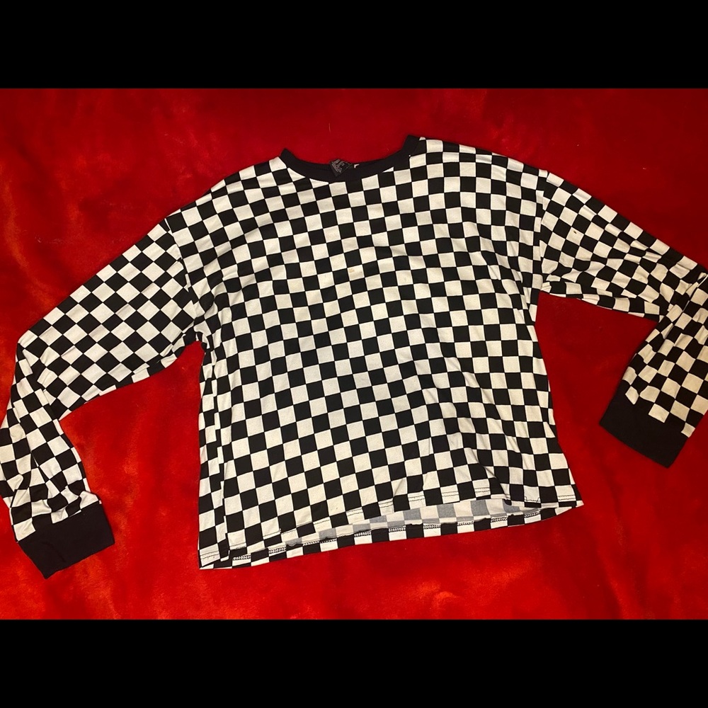 Checkered long sleeve‼️